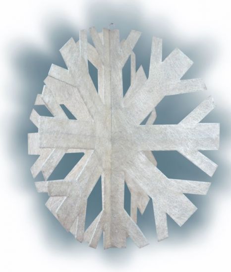 motif de noël Flocon de neige Sisal 3D à Valence